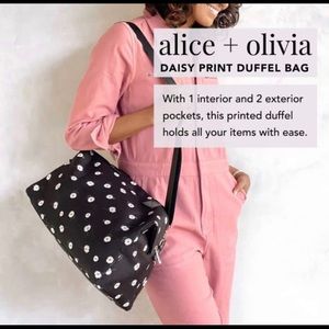 Alice + Olivia Daisy Print Duffle Bag (New)